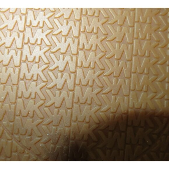 Michael Kors Lolita Silver Metallic Leather Pom Pom Espadrilles size 9.5 Slip On - Picture 9 of 10